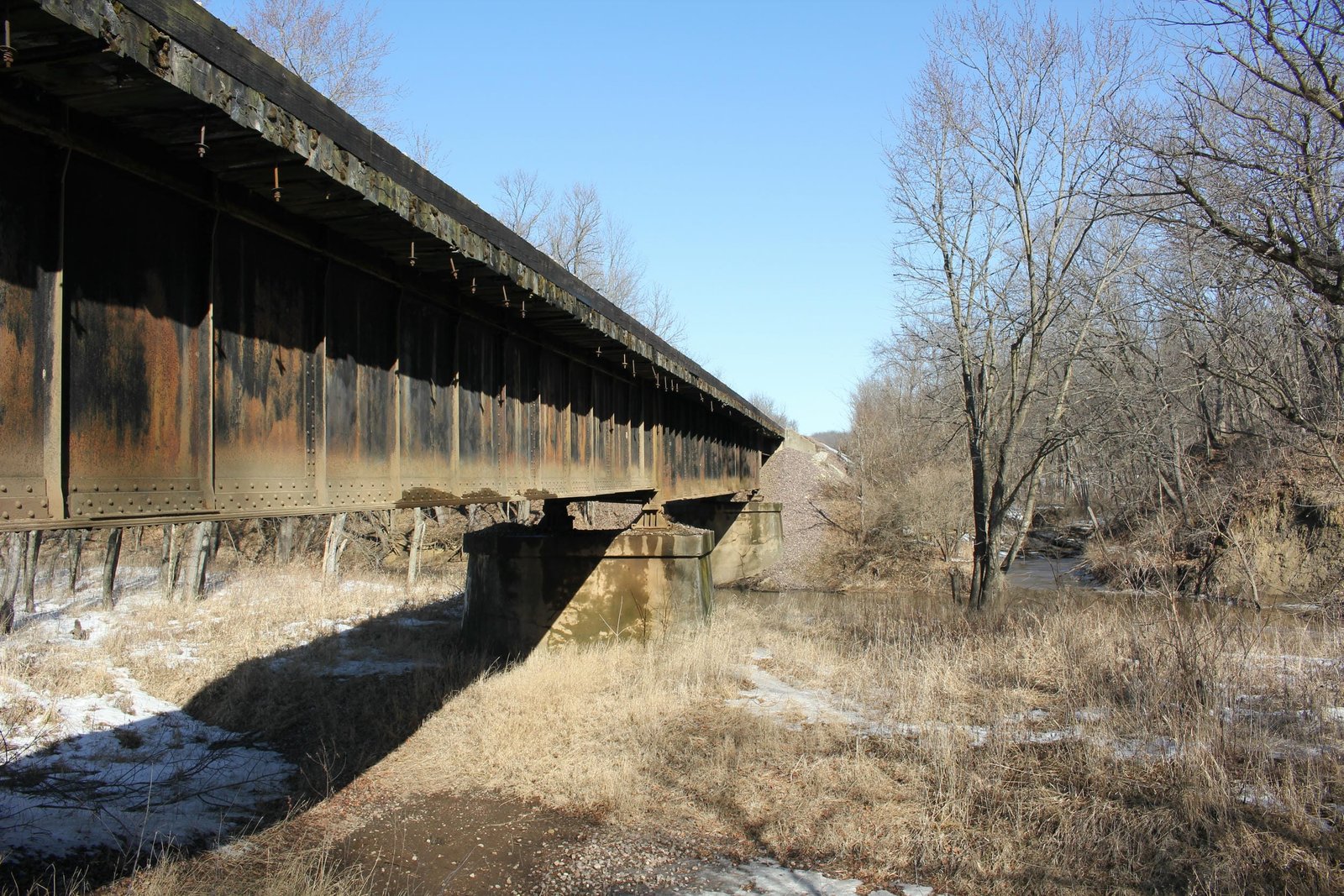 Looking north
